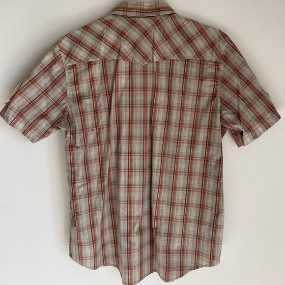 AMERICAN RAG BOTTOM’S UP SHORT SLEEVE PLAID BUTTON UP SHIRT. SZ XL - Picture 8 of 11